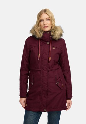Ragwear TAWNY - Žieminis paltas - wine red
