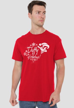Cotton Soul, LOONEY TUNES DAFFY HOLIDAYS - Print T-shirt - red