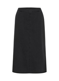 LIZZIE - sukňa v tvare A - washed black denim