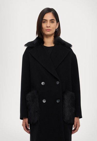 STUDIO ID DAYOUNG COAT - Klasický kabát - black/toscana  black