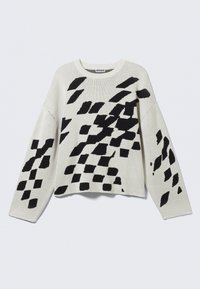 RELAXED GRAPHIC SWEATER - Πουλόβερ - dirty white