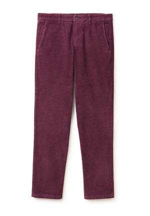 SLIM FIT DYED WELT BACK POCKET. - Pantaloni - red