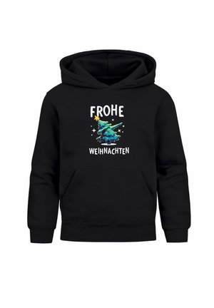 WEIHNACHTSMOTIVE LUSTIGE GESCHENKE OUTFIT - Hoodie - dabbing tannenbaum schwarz
