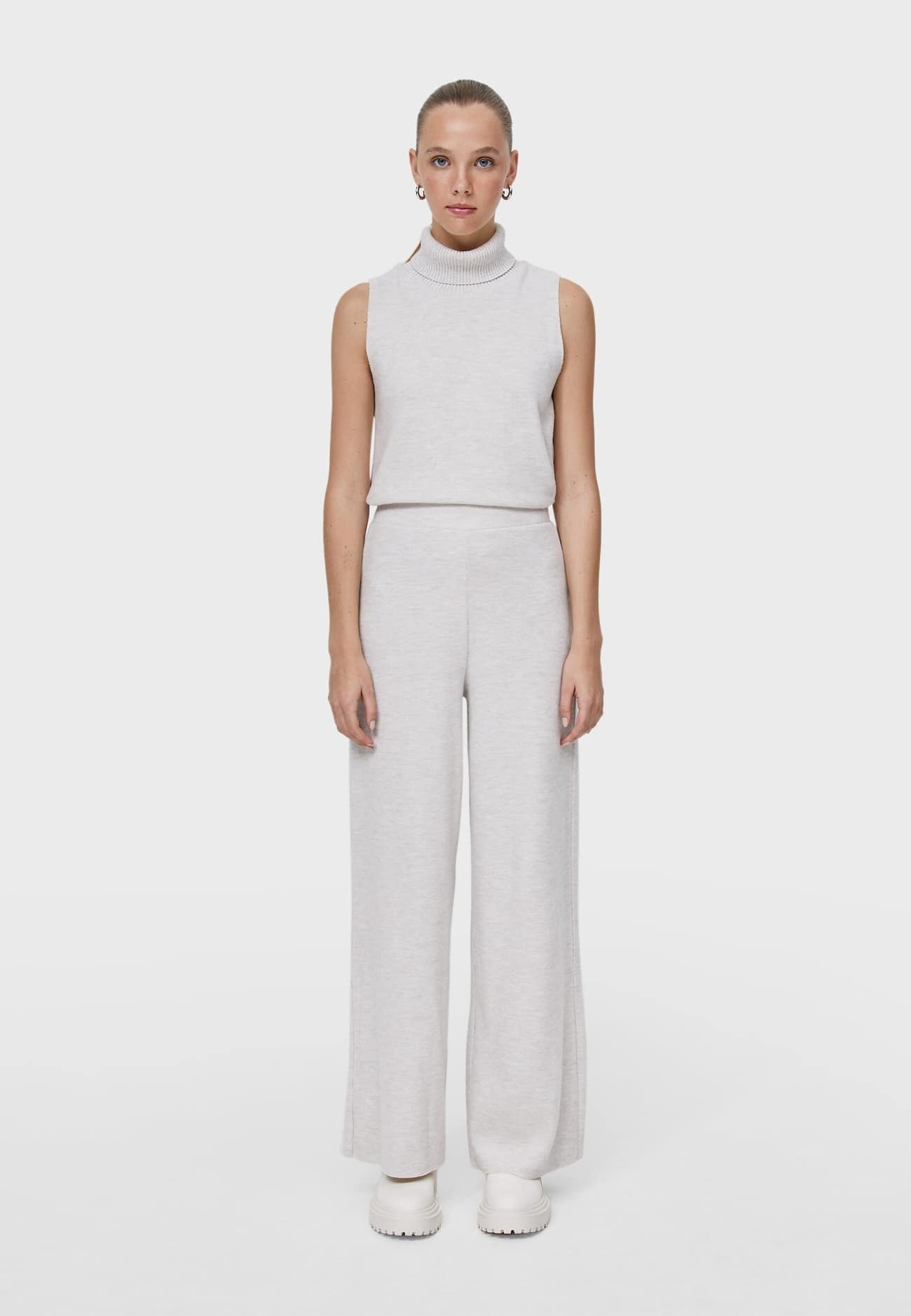 Stradivarius Pantaloni - stone/pietra - Zalando.it