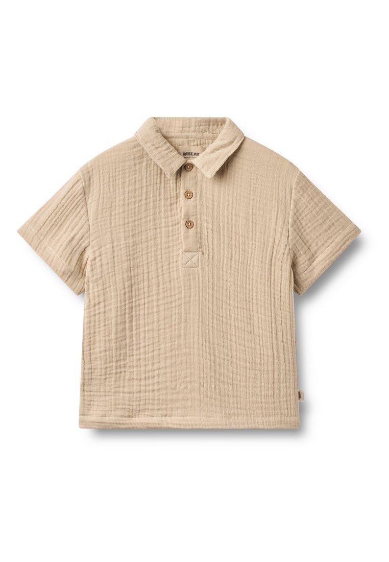Wheat Poloshirt zandkleur Wheat Poloshirt zandkleur