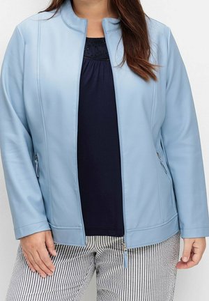Veste en similicuir - light blue