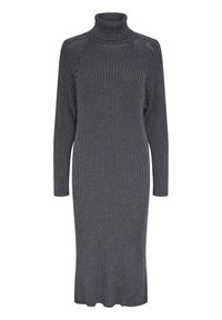 YAS - MIDI ROLLNECK S NOOS - Vestido de punto - grey Imagen en miniatura 1