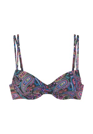 Bikini-Top - schwarz bedruckt