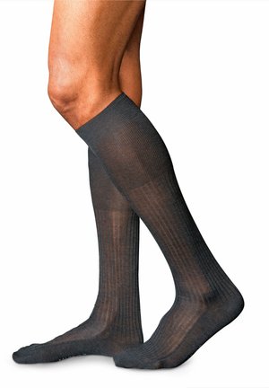 FALKE NO. 10 PURE FIL D´ÉCOSSE LUXURY LINE - Chaussettes hautes - anthracite mel