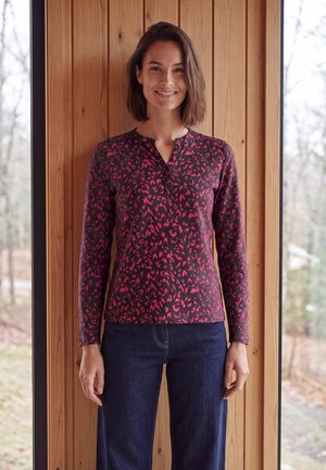 Cecil, SPLIT NECK SHIRT IN TUNIC STYLE - Camiseta de manga larga - truffle brown
