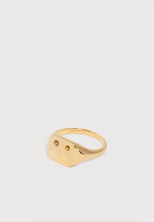 EMI SIGNET RING UNISEX - Ring - yellow gold-plated