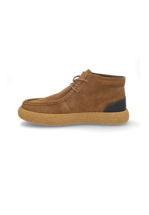 Botines con cordones - arena