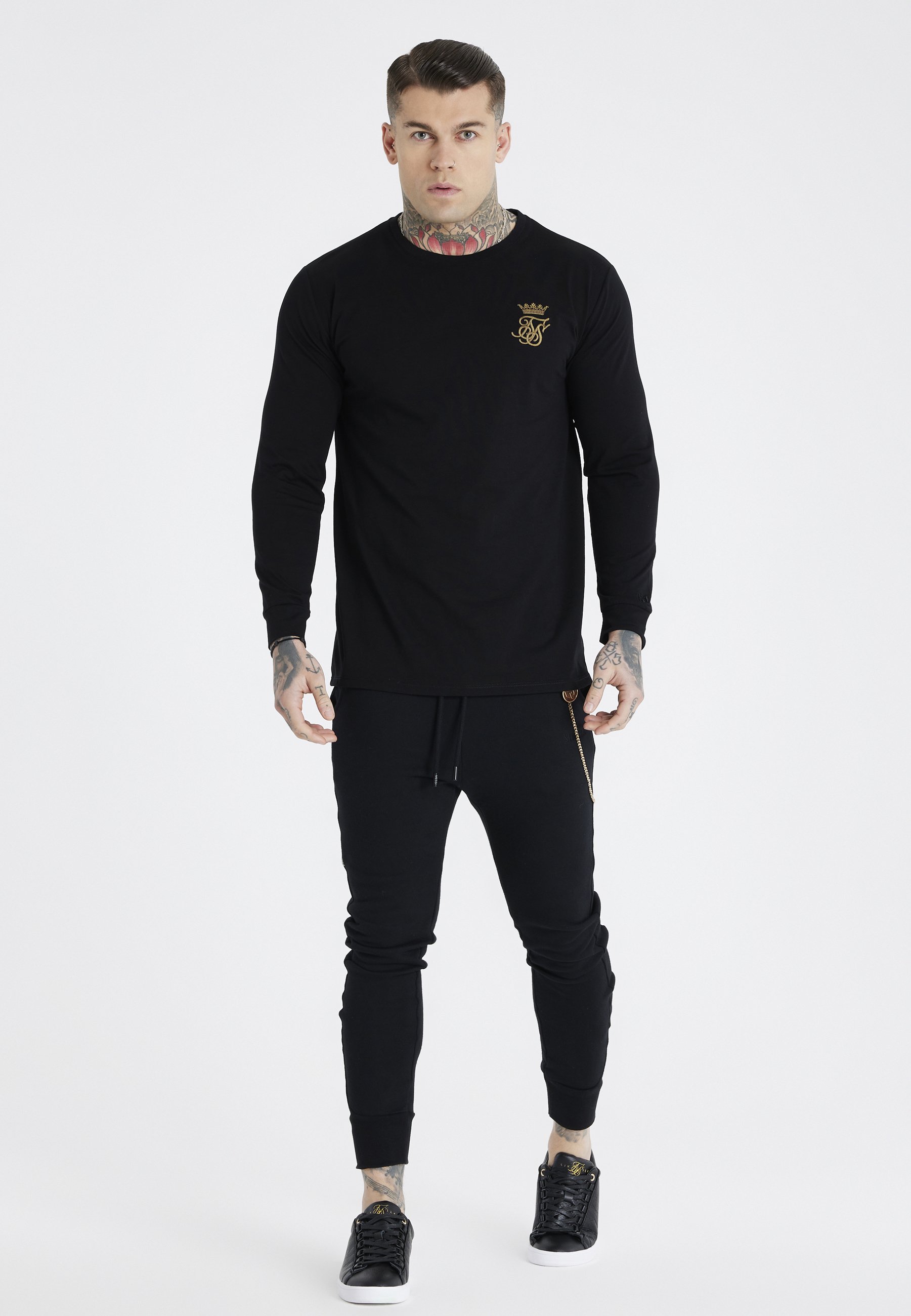 SIKSILK MESSI X SIKSILK PANEL PANT SET - Pantalones deportivos -  black/negro - Zalando.es