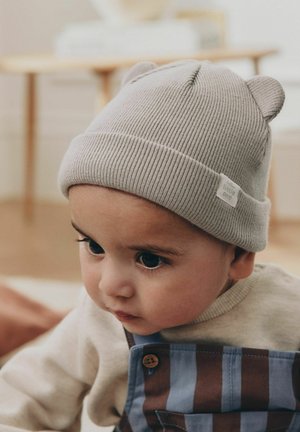 Next, RIB BABY BEANIE HATS 2 PACK UNISEX - Mütze - grey   cream