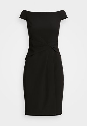 CREPE OFF-THE-SHOULDER COCKTAIL DRESS - Cocktailkleid/festliches Kleid - black