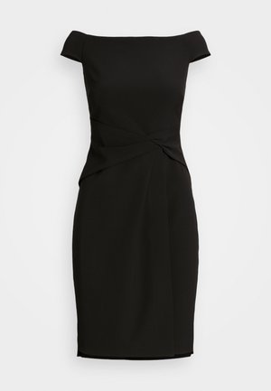Lauren Ralph Lauren CREPE OFF THE SHOULDER COCKTAIL DRESS - Koktélruha / Partiruha - black