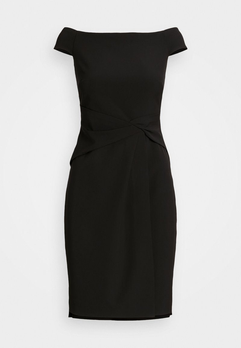 Lauren Ralph Lauren CREPE OFF THE SHOULDER COCKTAIL DRESS - Juhlamekko - black