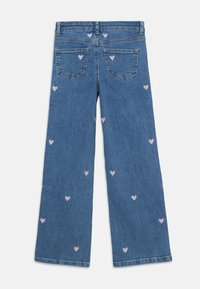 ONLY MINI KMGJUICY WIDE LEG HEART - Jeans baggy - light medium blue denim