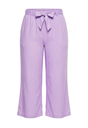 MIAMODA, CULOTTE, WEITES, GERADES BEIN, BINDEGÜRTEL - Housut - lilac