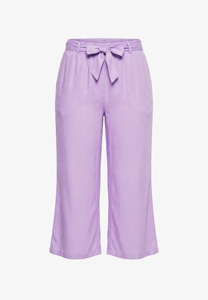 MIAMODA, CULOTTE, WEITES, GERADES BEIN, BINDEGÜRTEL - Bukser - lilac