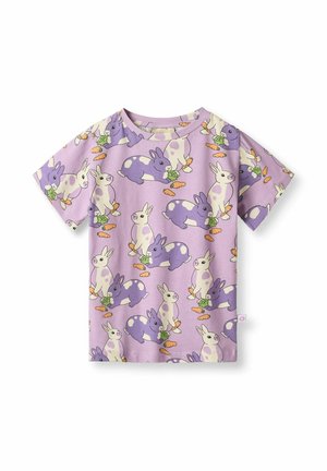 GALA WITH RABBITS - T-shirts print - purple