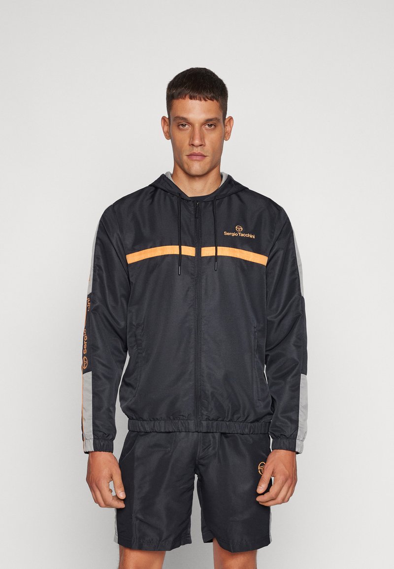 Sergio Tacchini PRANNIE TRACK JACKET - Chaqueta de entrenamiento - black/griffin