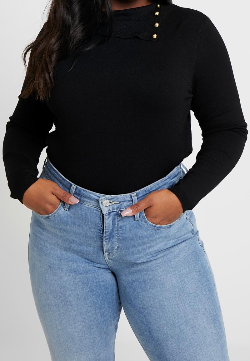 Anna Field Curvy Stickad tröja - black