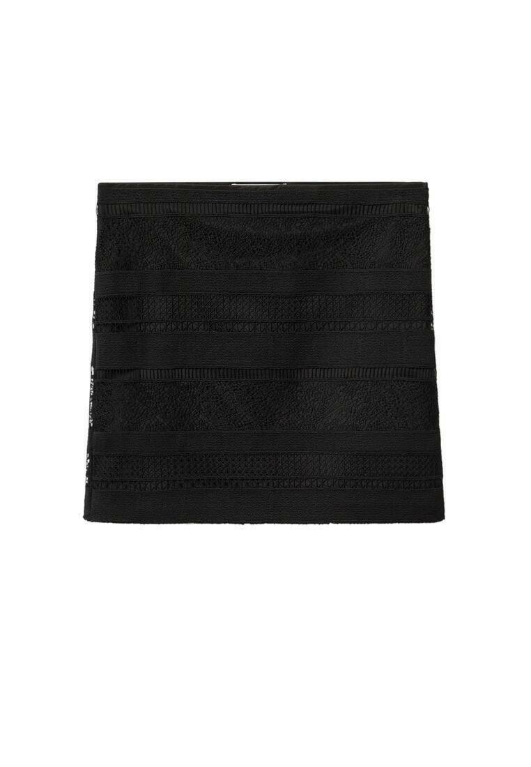 Mango Minirok zwart Mango Minirok zwart