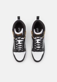 Puma REBOUND V6 UNISEX - Sneaker high - white/black/chocolate chip