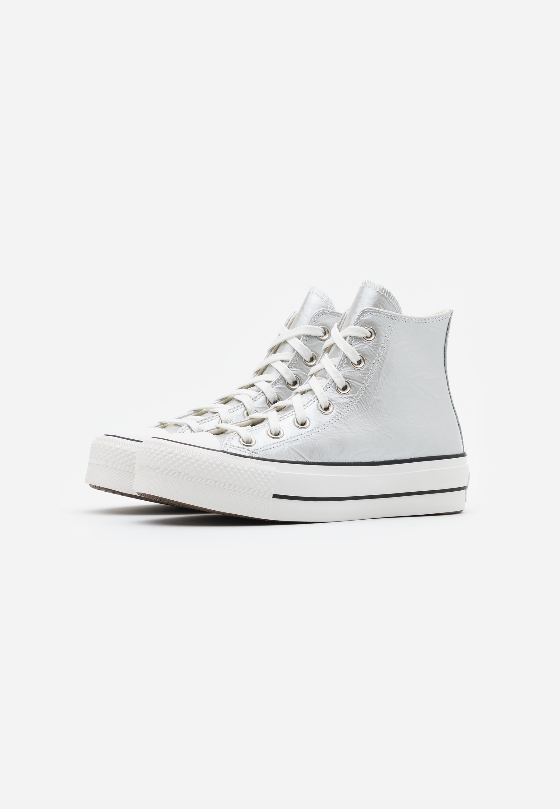 converse alte platform argento converse alte platform argento