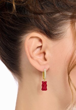 THOMAS SABO HARIBO GOLDBÄR CREOLE - Ohrringe - red