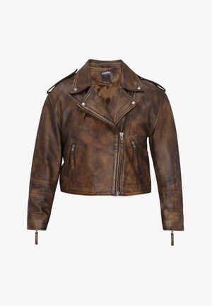 DreiMaster, DREIMASTER JACKET - Leather jacket - brown