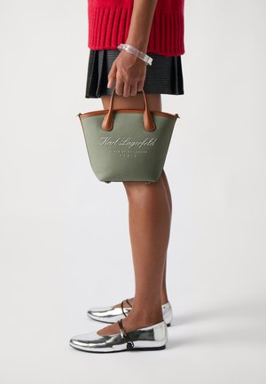 KARL LAGERFELD HOTEL SMALL BAG - Handtas - oil green