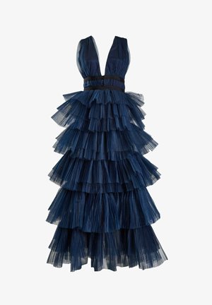 True Decadence, FULLY LINED PLUNGING NECK LAYERED SKI - Galajurk - dark navy