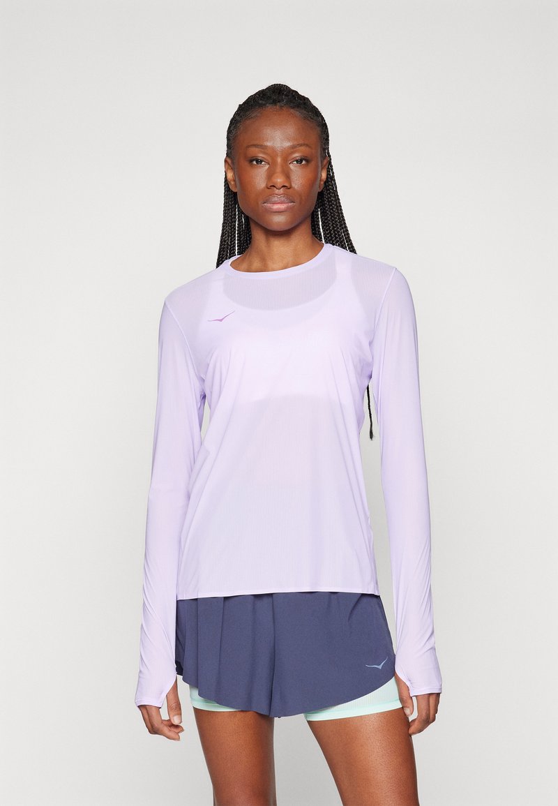 HOKA AIROLITE RUN LONG SLEEVE - Ilgarankovis viršutinės dalies drabužis - aster flower