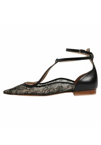 Scarosso PIZZO - Bailarinas con hebilla - black  lace