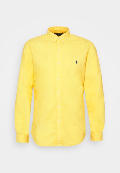 Polo Ralph Lauren SLIM FIT GARMENT-DYED OXFORD SHIRT - Camisa - signal yellow