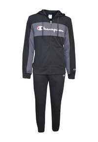 HOODED SET - Tepláková súprava - black grey