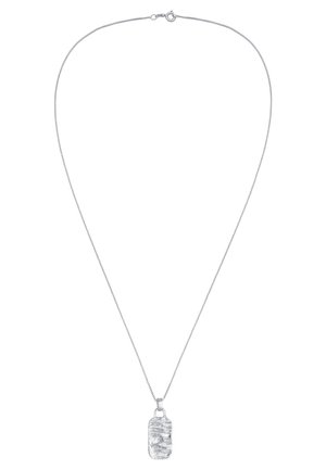 STRUCTURED MILITARY PLATE - Halskette - silberfarben