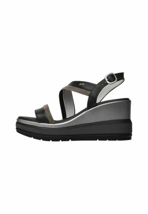 High heeled sandals - nero
