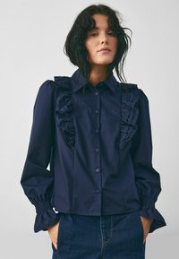 LUCINA  - Button-down blouse - navy blue