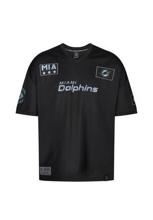 NFL DOLPHINS MIA 66 OVERSIZED - Printtipaita - black