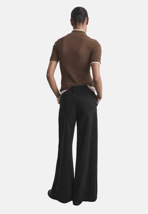 Wide Leg - black denim