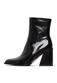 High heeled ankle boots - Botine clasice - patent black