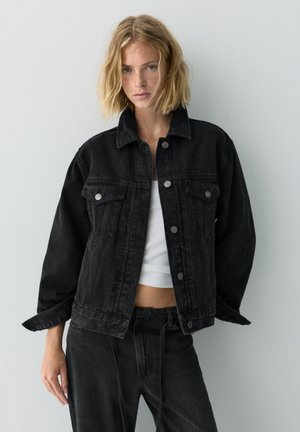 PULL&BEAR TRUCKER - Cowboyjakker - black