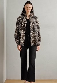 Mos Mosh PERLA - Flared Jeans - dark grey