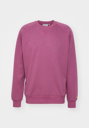 Carhartt WIP CHASE - Felpa - dusty fuchsia/gold