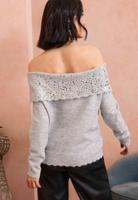 Love & Roses OFF THE SHOULDER - Džemper - grey