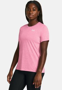 Under Armour - TECH TWIST - Sportiniai marškinėliai trumpomis rankovėmis - sunset pink Miniatiūros vaizdas 1