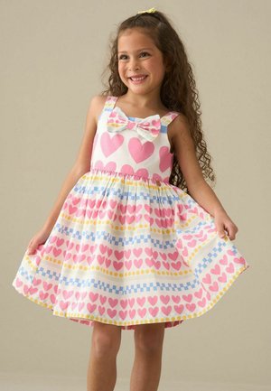 Angel & Rocket, REGULAR FIT - MADDIE HEART PRINT DRESS - Hverdagskjole - pink